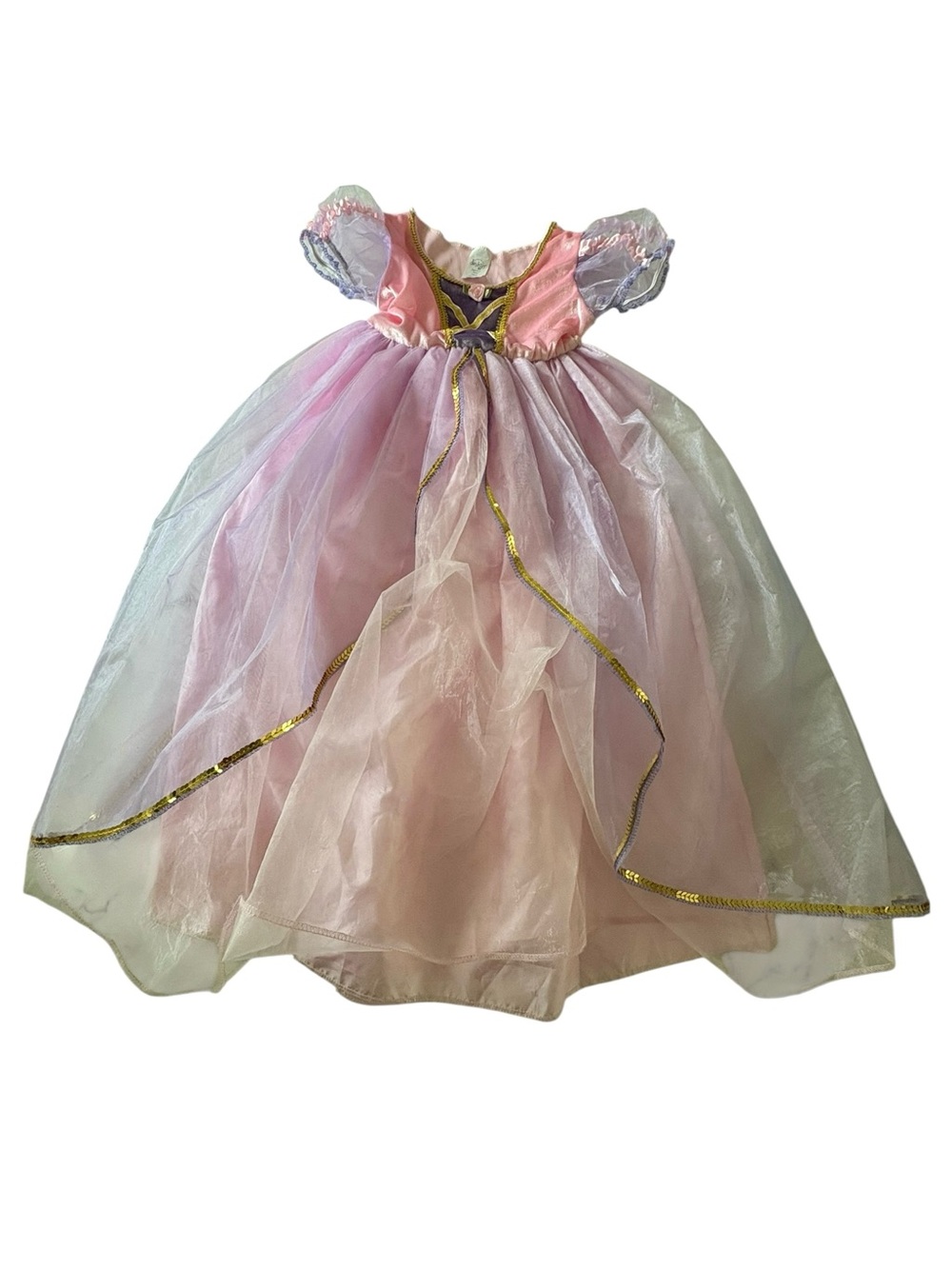 Rapunzel princess costume dress up Halloween size 4-6 T